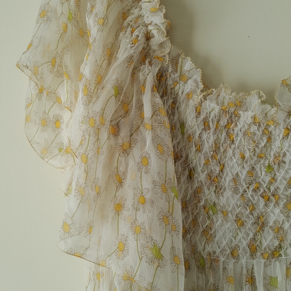 Diane Von Furstenberg boho silk daisy dress size 4 - Picture 7 of 7